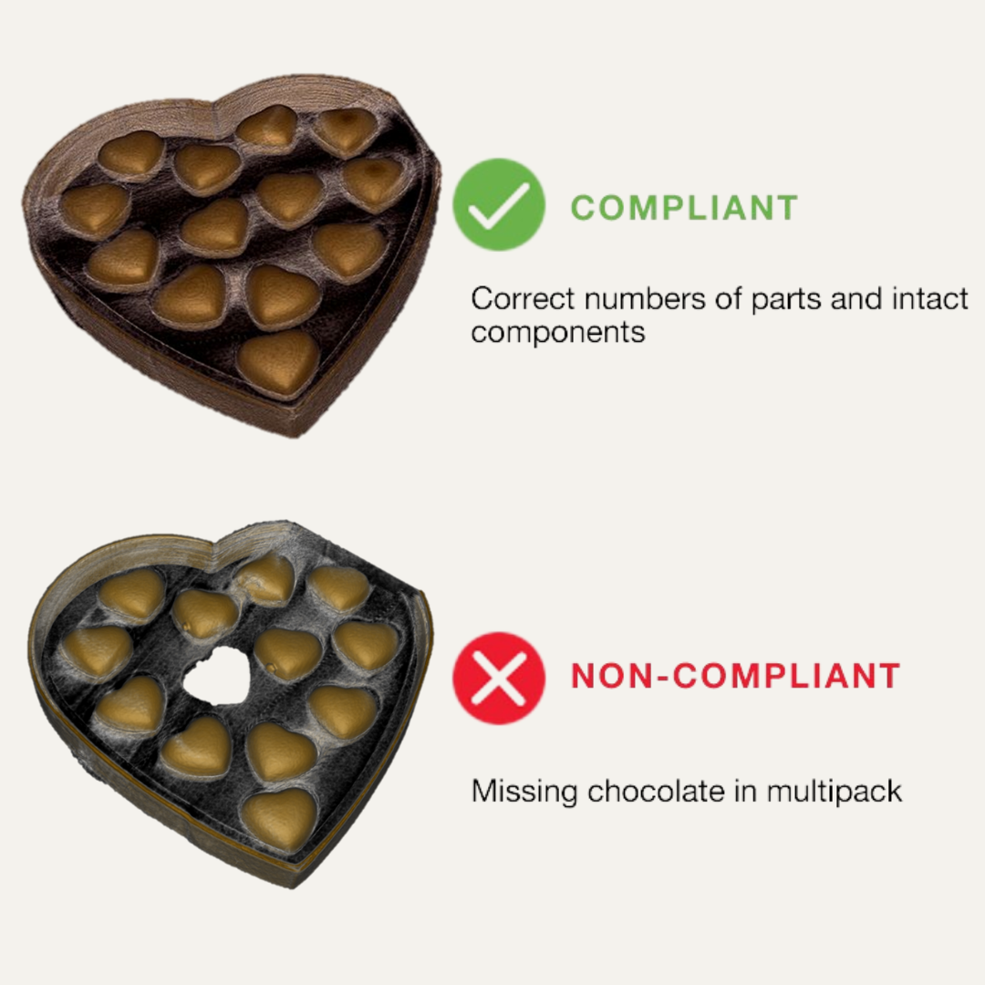 missing component in chocolate multipack
